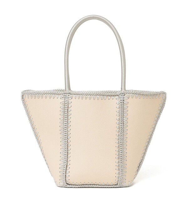 SHIPS any「SHIPS any: ステッチ エンブロイダリー ポケット トートバッグ」|トートバッグ|