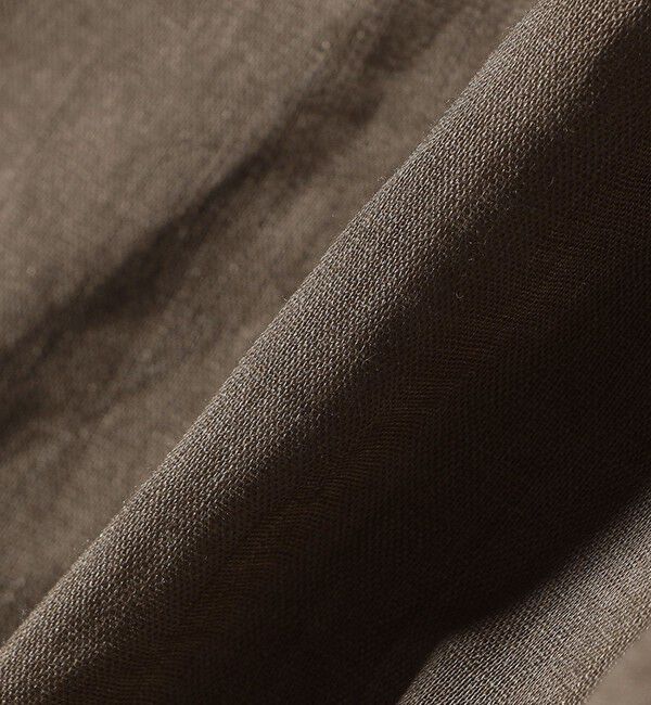 SHIPS for women「〈手洗い可能〉バック ギャザー リネン ジップ ブルゾン」|ブルゾン・スタジャン|