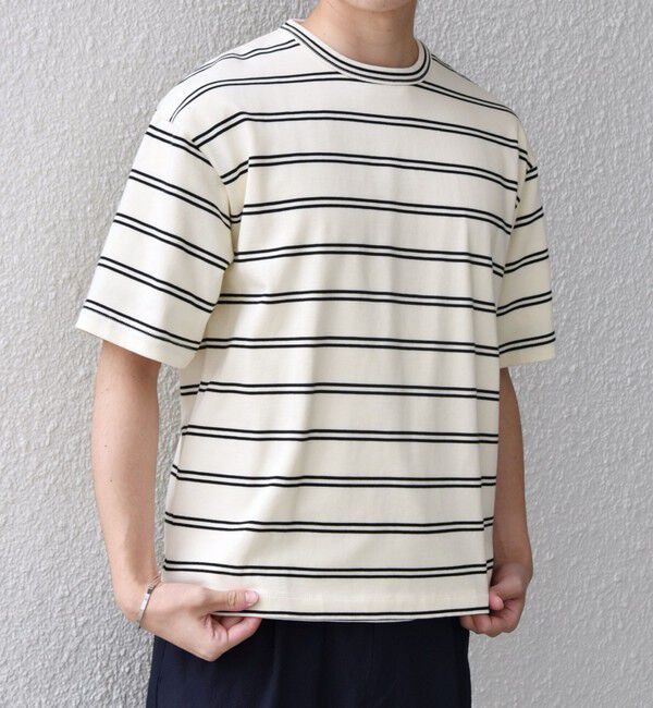 SHIPS any「【SHIPS any別注】sports wear: レトロ カラー ボーダー Tシャツ◇」|Tシャツ・カットソー|