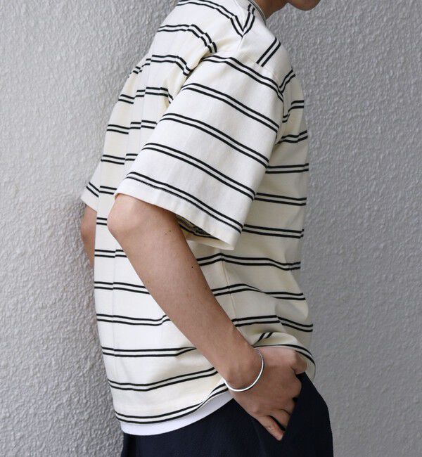 SHIPS any「【SHIPS any別注】sports wear: レトロ カラー ボーダー Tシャツ◇」|Tシャツ・カットソー|