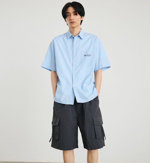 SHIPS「City Ambient Products: レギュラーカラー ブロード オーバー シャツ (半袖)」|シャツ・ブラウス|
