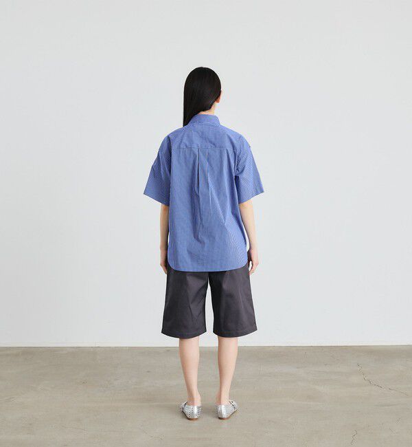 SHIPS「City Ambient Products: レギュラーカラー ブロード オーバー シャツ (半袖)」|シャツ・ブラウス|