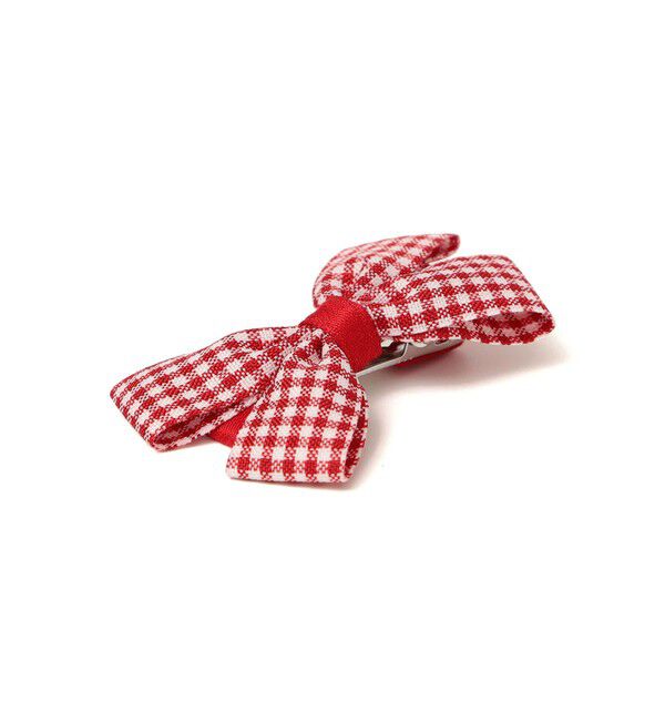 SHIPS KIDS「SHIPS KIDS: ギンガムチェック リボン ヘアピン セット」|その他|