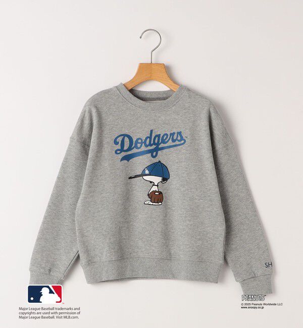 SHIPS KIDS「SHIPS KIDS:130～170cm / PEANUTS&times;MLB プリント スウェット」|スウェット・ジャージ|グレー