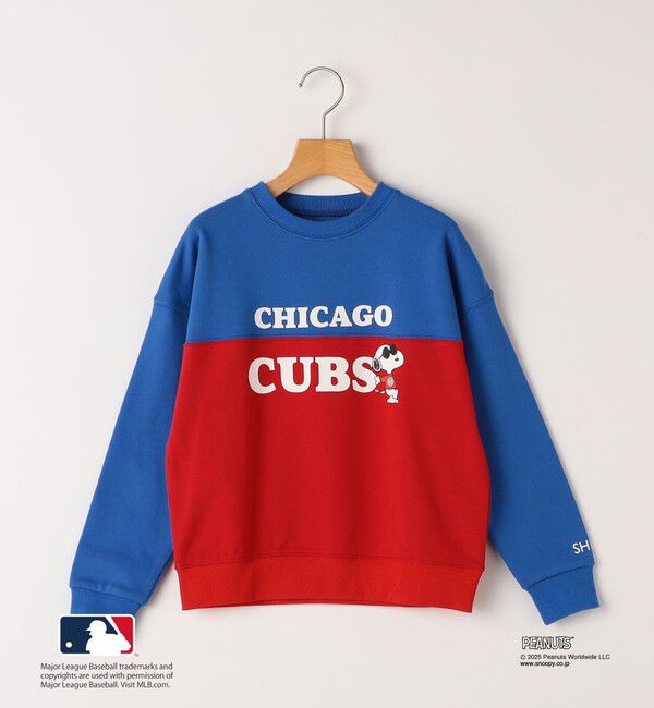 SHIPS KIDS「SHIPS KIDS:130～170cm / PEANUTS&times;MLB プリント スウェット」|スウェット・ジャージ|ブルー