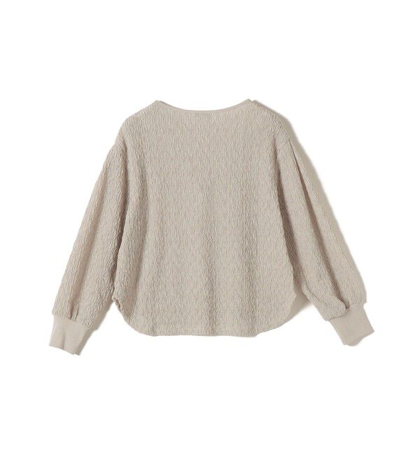 SHIPS for women「〈手洗い可能〉ランダム ブルーゼ 袖 タック プルオーバー」|Tシャツ・カットソー|