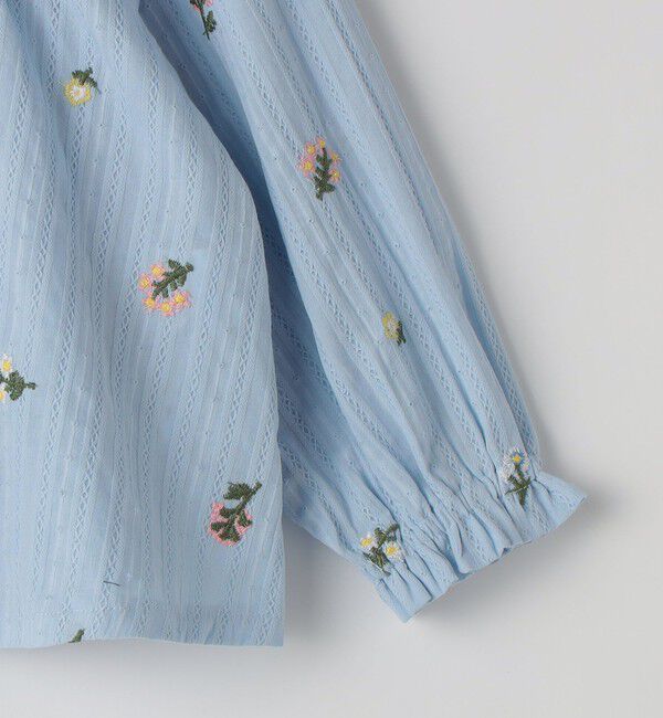 SHIPS Colors 「SHIPS Colors:100～140cm /〈洗濯機可能〉フラワー 刺繍 チュニック」|シャツ・ブラウス|