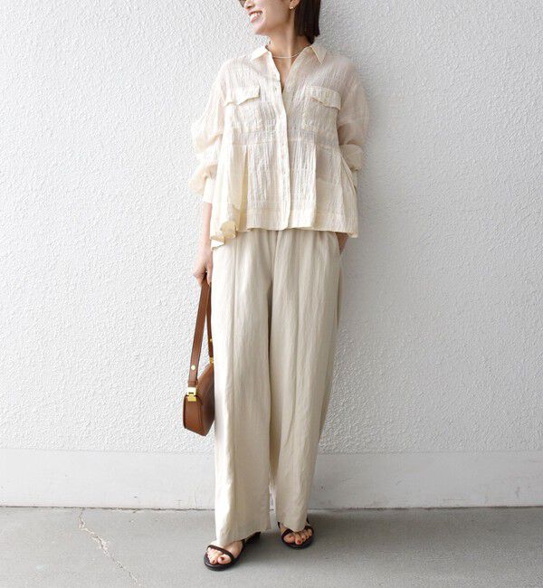 SHIPS any「SHIPS any:〈洗濯機可能〉ツイル センター シーム ワイド イージー パンツ」|その他|