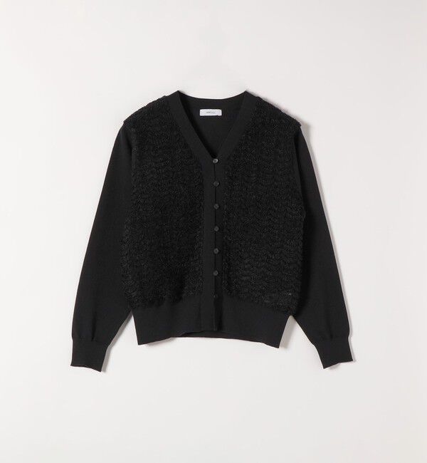 SHIPS any「《予約》SHIPS any:〈手洗い可能〉シアー ジャカード コンパクト カーディガン」|カーディガン|