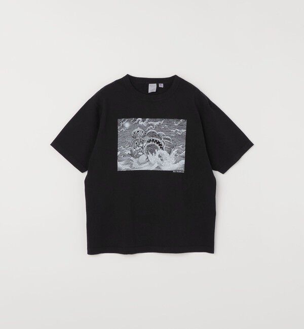 SHIPS any「TOUGHER:〈洗濯機可能〉BREA  Jim Woodring プリント パック Tシャツ」|Tシャツ・カットソー|ブラック