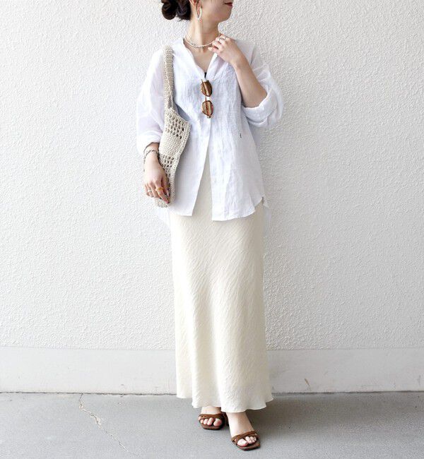 SHIPS any「《予約》SHIPS any:〈洗濯機可能〉メッシュ ナロー スカート」|スカート|