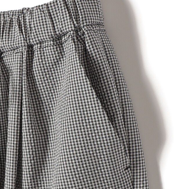 SHIPS for women「〈手洗い可能〉ギンガム サッカー ドロスト ショート パンツ」|その他|