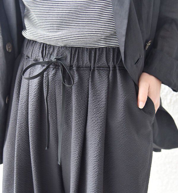 SHIPS for women「〈手洗い可能〉ギンガム サッカー ドロスト ショート パンツ」|その他|