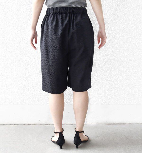 SHIPS for women「〈手洗い可能〉ギンガム サッカー ドロスト ショート パンツ」|その他|