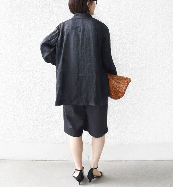 SHIPS for women「〈手洗い可能〉ギンガム サッカー ドロスト ショート パンツ」|その他|