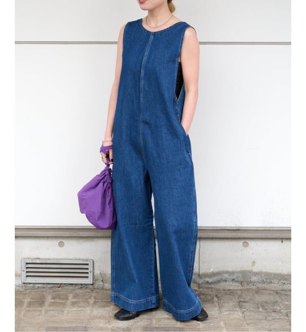 OUTDOOR PRODUCTS Usual Things「追加ULT デニムバックVネックオールインワン」|オールインワン|