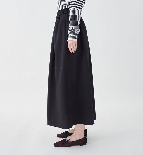 MACPHEE「シアーサッカーギャザーロングスカート」|スカート|