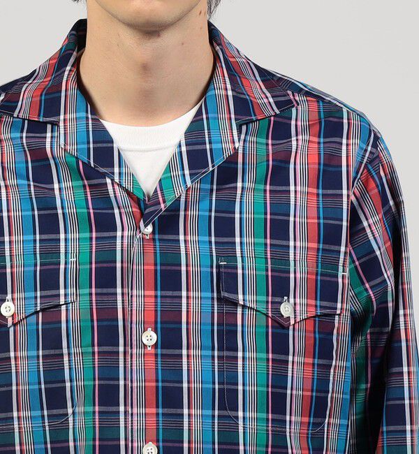 TOMORROWLAND MENS「コットンブロード ダブルポケットオープンカラーシャツ」|シャツ・ブラウス|