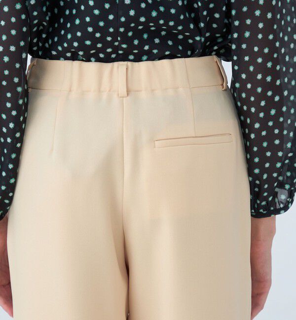 Ballsey「パウダリーストレッチツイル セミワイドパンツ」|その他|