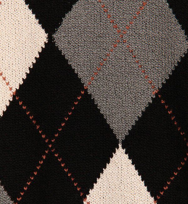 TOMORROWLAND MENS「TOMORROWLAND tricot シルク アーガイル クルーネックニット」|ニット・セーター|