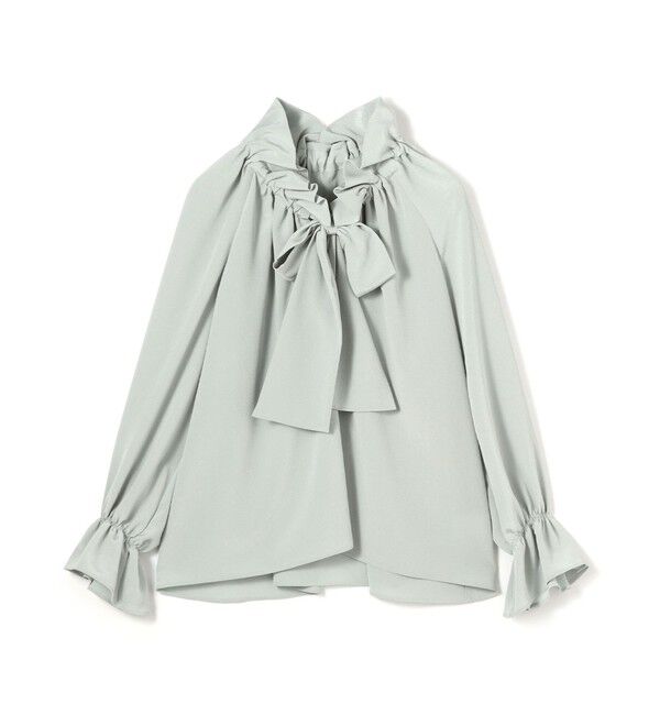 Ballsey「ウズラクレープ ボリュームギャザーブラウス」|シャツ・ブラウス|61 ライトブルー