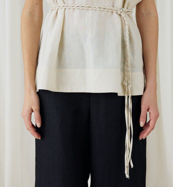 DES PRES「スパークリネン　ボクシーブラウス」|シャツ・ブラウス|