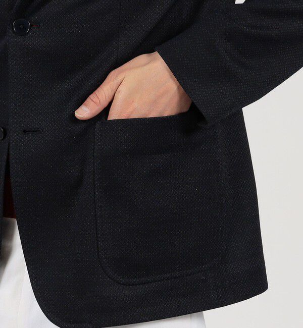 TOMORROWLAND MENS「ラミーポリエステル シングルブレステッド 2Bジャケット」|テーラードジャケット|