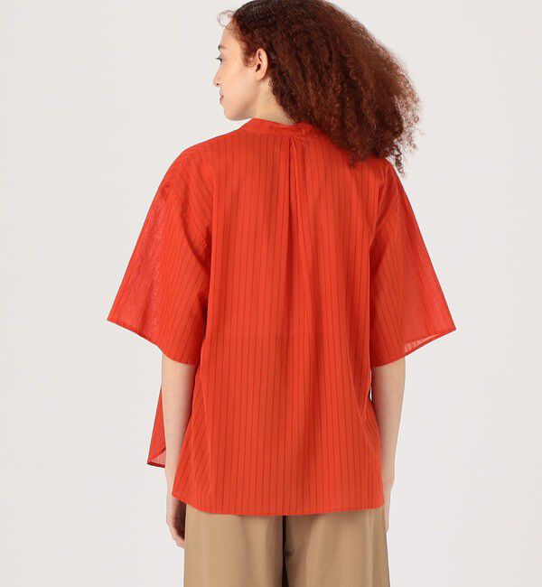 MACPHEE「ドビーストライプ チュニックブラウス」|シャツ・ブラウス|