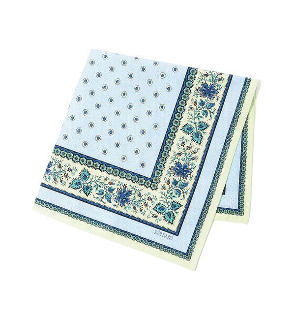 SOULEIADO「SOULEIADO コットンプリント バンダナ」|バンダナ・スカーフ|62 ライトブルー系