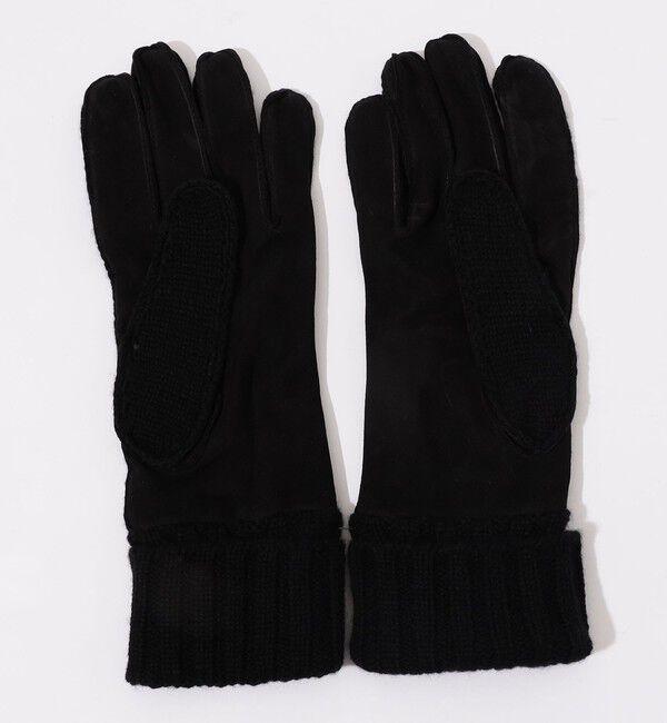 TOMORROWLAND GOODS「MAZZOLENI カシミヤニット&times;ラムスキンヌバックコンビグローブ」|手袋|