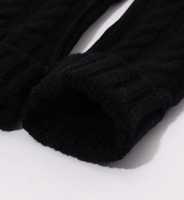 TOMORROWLAND GOODS「MAZZOLENI カシミヤニット&times;ラムスキンヌバックコンビグローブ」|手袋|