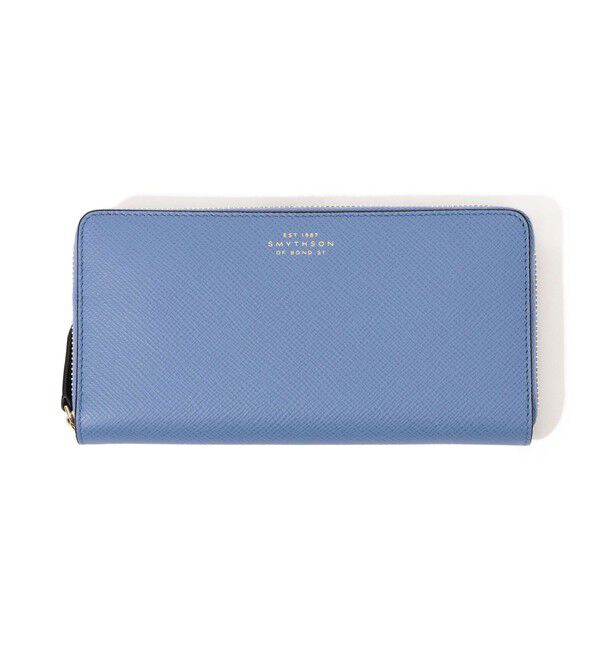 TOMORROWLAND GOODS「SMYTHSON LRG ZIP AROUND PURSE」|財布|63 ライトブルー