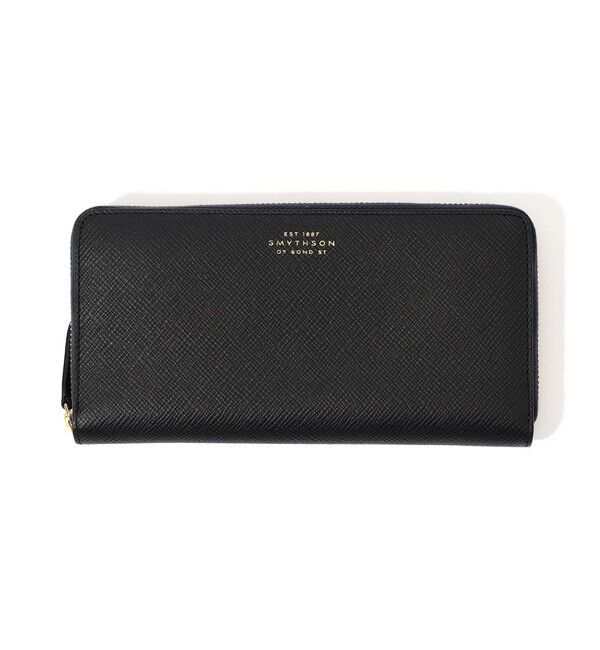 TOMORROWLAND GOODS「SMYTHSON LRG ZIP AROUND PURSE」|財布|69 ネイビー