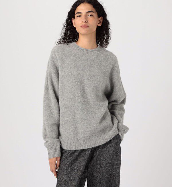 GALERIE VIE「ベビーアルパカボイルド クルーネックプルオーバー」|ニット・セーター|