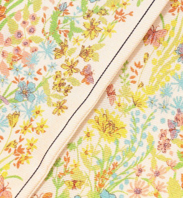 TOMORROWLAND GOODS「Atelier TOMORROWLAND FLOWER シルク ボウタイスカーフ」|バンダナ・スカーフ|