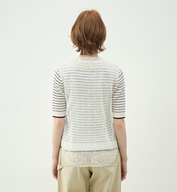 MACPHEE「ビンテージレース ノースリーブブラウス」|シャツ・ブラウス|