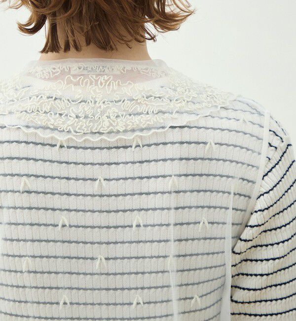 MACPHEE「ビンテージレース ノースリーブブラウス」|シャツ・ブラウス|