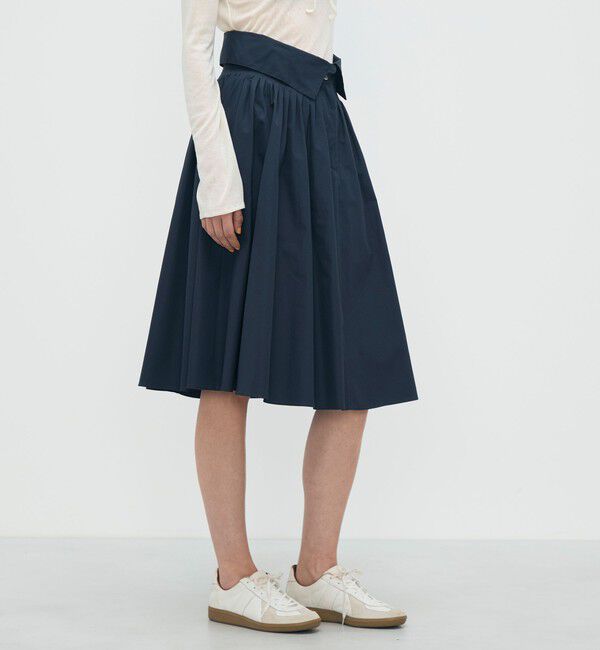 BACCA「【WEB先行予約】コットンタイプライター ウエストタックスカート」|フレア|