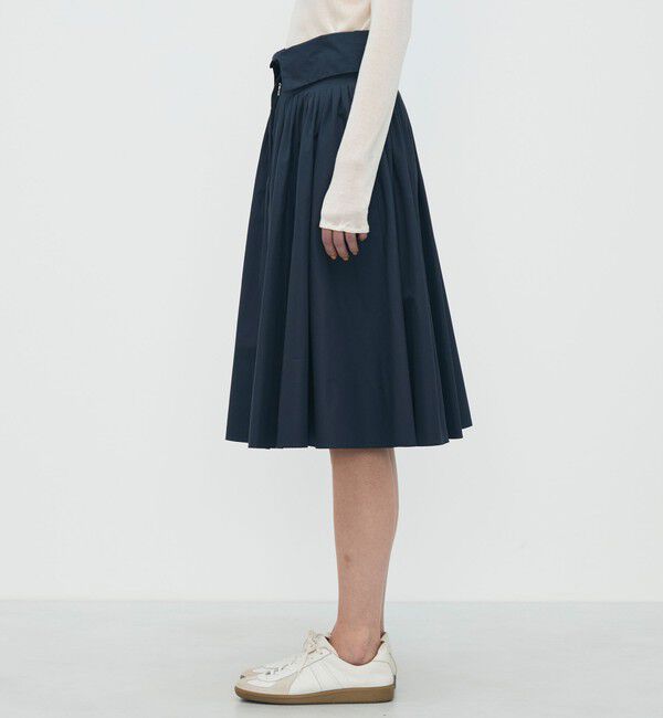 BACCA「【WEB先行予約】コットンタイプライター ウエストタックスカート」|フレア|