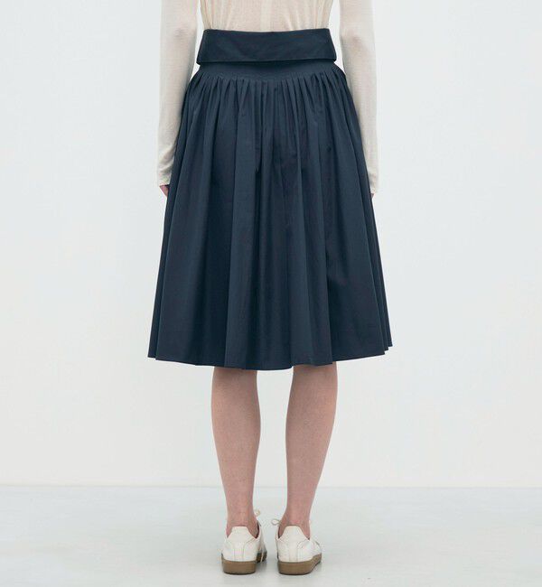 BACCA「【WEB先行予約】コットンタイプライター ウエストタックスカート」|フレア|