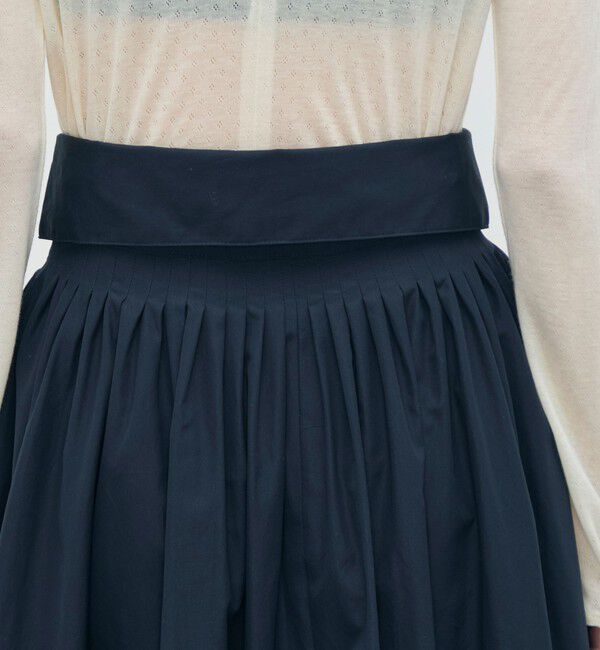 BACCA「【WEB先行予約】コットンタイプライター ウエストタックスカート」|フレア|