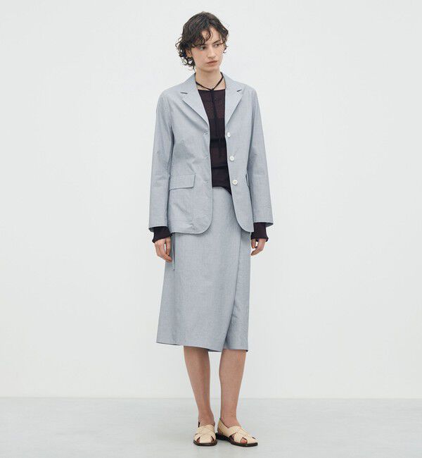 BACCA「【WEB先行予約】ヘアライン スリーボタンジャケット」|テーラードジャケット|