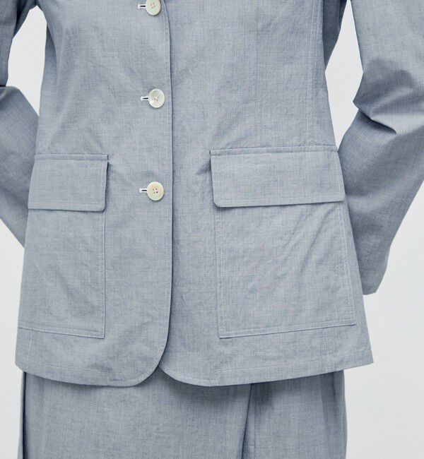 BACCA「【WEB先行予約】ヘアライン スリーボタンジャケット」|テーラードジャケット|