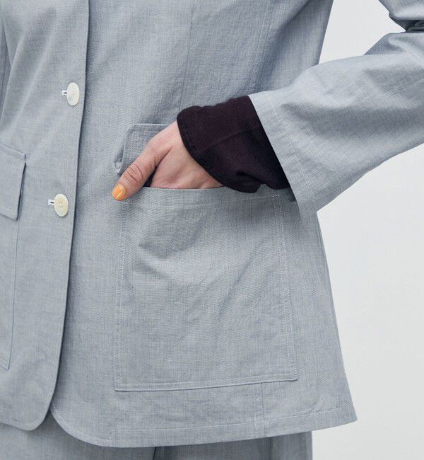 BACCA「【WEB先行予約】ヘアライン スリーボタンジャケット」|テーラードジャケット|