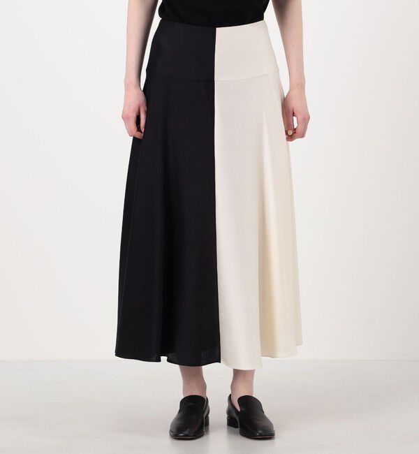 TOMORROWLAND BUYING WEAR「PARTOW Lucia Skirt バイカラーフレアスカート」|スカート|