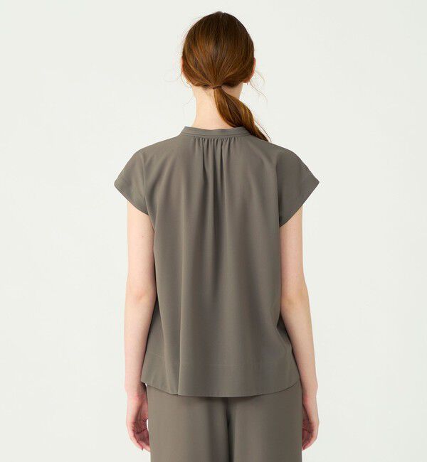 Ballsey「【WEB先行予約】サブレジョーゼット スキッパーブラウス」|シャツ・ブラウス|