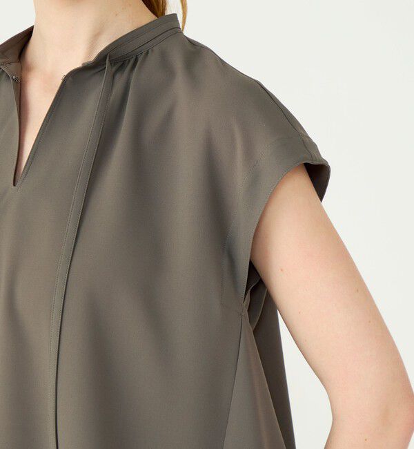 Ballsey「【WEB先行予約】サブレジョーゼット スキッパーブラウス」|シャツ・ブラウス|