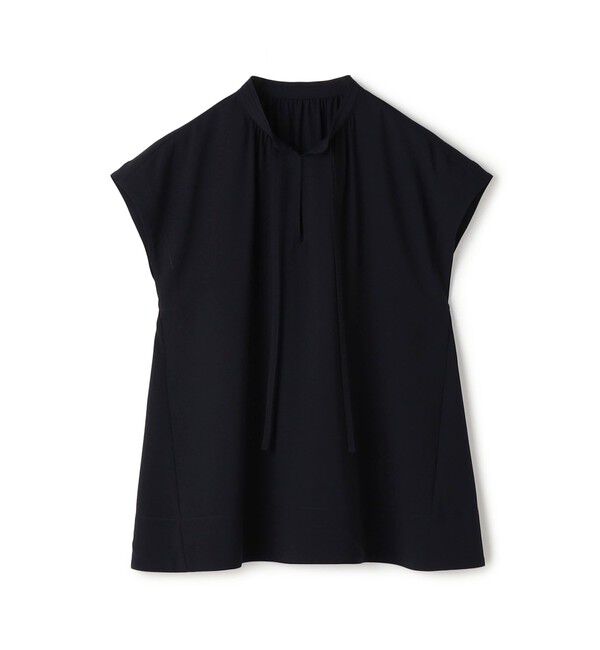 Ballsey「【WEB先行予約】サブレジョーゼット スキッパーブラウス」|シャツ・ブラウス|69 ネイビー