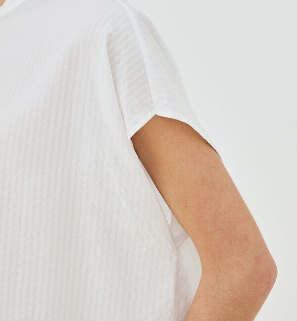 GALERIE VIE「【WEB先行予約】ソフトウェーブ バンドカラーシャツ」|シャツ・ブラウス|