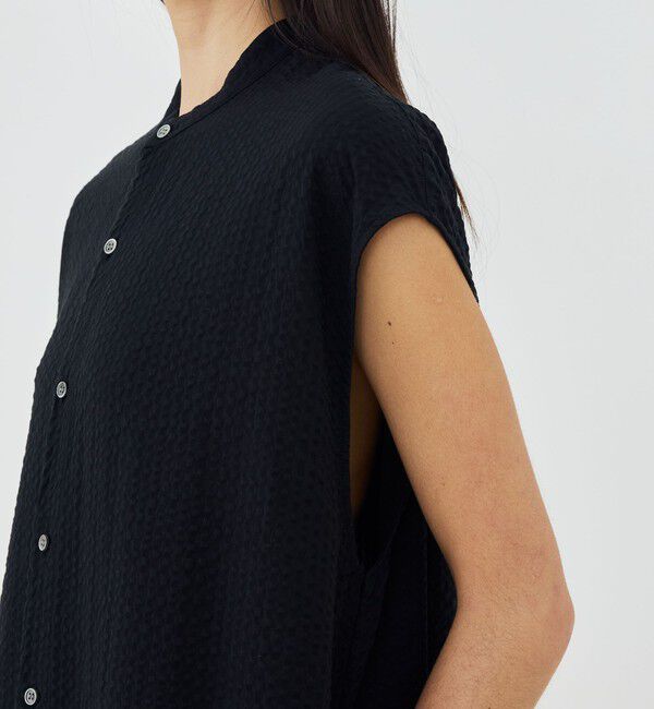 GALERIE VIE「【WEB先行予約】ソフトウェーブ バンドカラーシャツワンピース」|ワンピース|